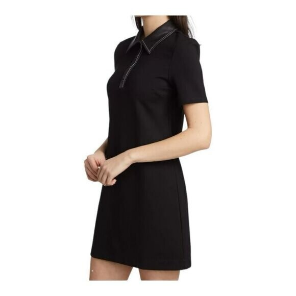 Staud Jay Black Polo Mini Dress Size Small - Picture 4 of 13